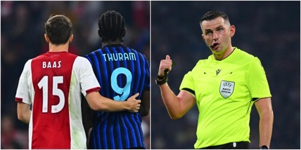 Moviola Ajax-Inter, solito Oliver: il rigore su Thuram era da confermare