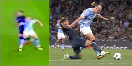 Moviola City-Napoli: arbitro da incubo. C'era un fallo di Haaland sul rosso