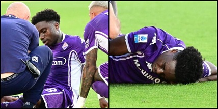 Fiorentina, grave infortunio per Lamptey: lacerazione del legamento crociato