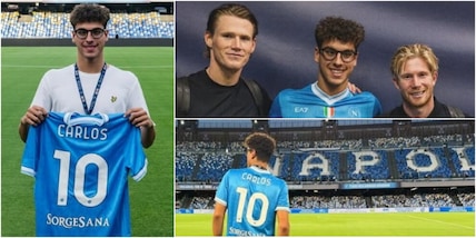 D'Ambrosio, notte da sogno al Maradona con il suo Napoli: Carlos in posa con McTominay e De Bruyne