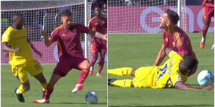 Akpa Akpro già ammonito, fallo da dietro su Pellegrini e niente espulsione: tifosi della Roma furiosi sui social