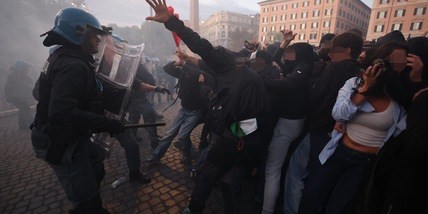 Scontri a corteo pro-Pal a Roma, 200 identificati