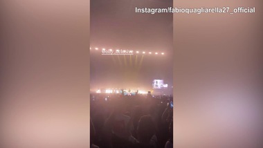 Concerto Olly, Fabio Quagliarella presente