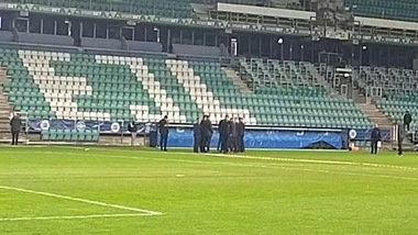 Estonia-Italia, il walk around degli azzurri nello stadio di Tallinn