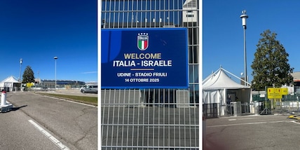 Udine, metal detector e silenzio: così lo stadio Friuli a 24 ore da Italia-Israele