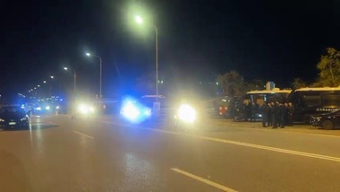 Italia-Israele, il pullman dell'Italia a Udine