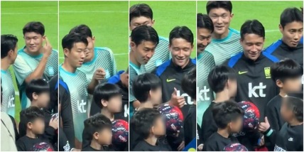 Il piccolo tifoso sorprende Son con una dolce dedica sui capelli: il siparietto in campo è virale