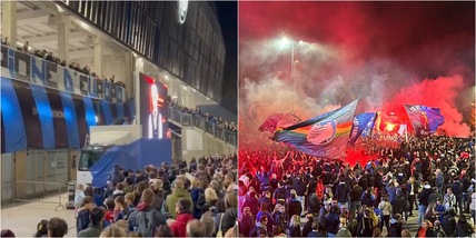 Gasperini appare in un video durante la festa dell'Atalanta, tifosi in delirio: che accoglienza per l'ex allenatore