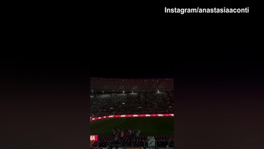 Roma-Inter, la splendida atmosfera dell'Olimpico