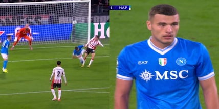 Napoli, autogol clamoroso di Buongiorno contro il Psv: Milinkovic Savic non può farci nulla, la fotosequenza
