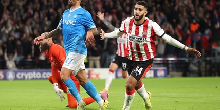 Il Napoli crolla in Olanda. Poker dell'Inter sull'Union SG