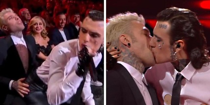 Leclerc e la reazione shock per il bacio di Fedez: il retroscena inedito a Sanremo