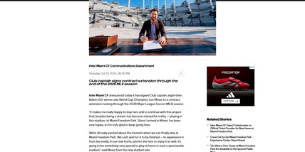 Ufficiale: Inter Miami-Messi, avanti fino al 2028