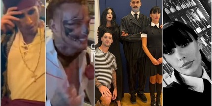 Tutto il Napoli mascherato per Halloween: riconoscete Harry Potter e la famiglia Addams?