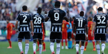 Calcio: Udinese, testa all'Atalanta con il dubbio Davis