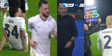 Lazio, Gila costretto a uscire dal campo: Sarri reagisce male ma il motivo è davvero 'urgente'