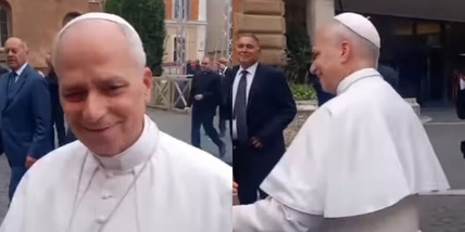 Tifoso urla al Papa "Forza Roma", la reazione a sorpresa è virale