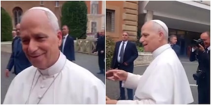 "Forza Roma! Vinciamo lo scudetto!". Papa Leone XIV stringe le mani ai fedeli tifosi