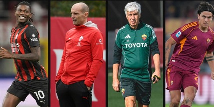 Milan-Roma, le formazioni ufficiali di Allegri e Gasperini