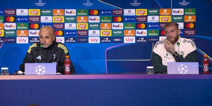 Spalletti e Di Gregorio in conferenza stampa prima di Juventus-Sporting, rivivi la diretta