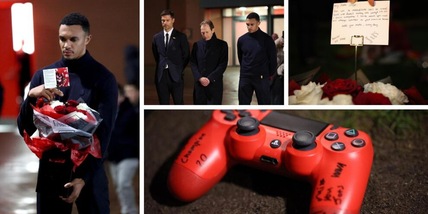 Alexander-Arnold in lacrime al memoriale di Diogo Jota: i regali e la lettera commuovono il mondo