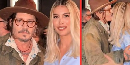 Wanda Nara insieme a Johnny Depp, Icardi furioso. Il gesto del calciatore contro l'attore