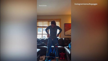 Sofia Goggia, prova divisa con omaggio a Ornella Vanoni