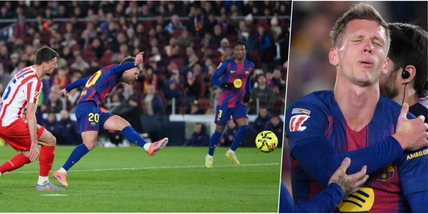 Il Barcellona batte in rimonta l'Atletico di Simeone, ma perde Olmo: segna e si fa male