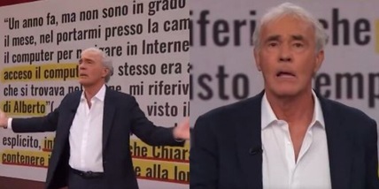Giletti impazzisce, troppo rumore dietro le quinte: "Capisco che gioca la Roma..."