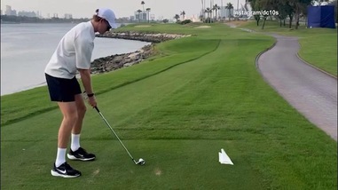 Sinner, sfida a golf con Cahill e Vagnozzi