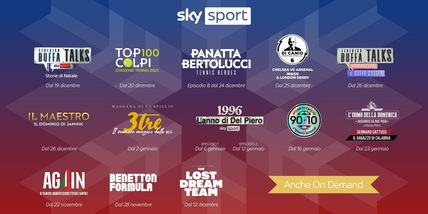 Sky Christmas Days, le Feste dello Sport: il programma completo
