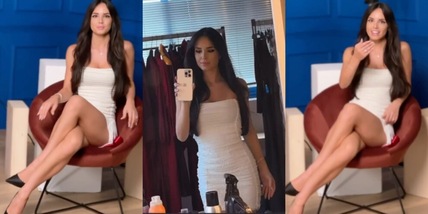 Giusy Meloni come Sharon Stone in Basic Instinct: accavalla le gambe e fa impazzire i social