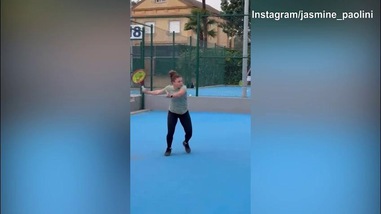 Tennis, Jasmine Paolini si allena in vista della ripresa