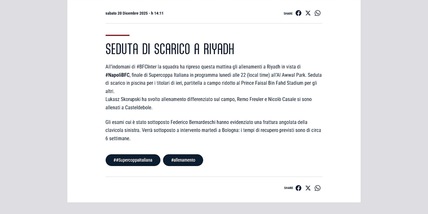 Bologna, Bernardeschi out un mese e mezzo