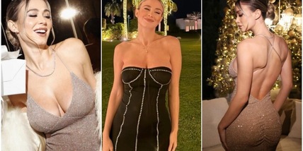 Diletta Leotta, sexy Natale in dolce attesa insieme a Loris Karius