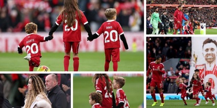 I figli di Diogo Jota in campo con il Liverpool commuovono il mondo: le dolcissime foto