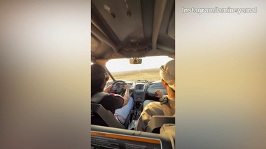 Barca, Yamal si gode l'escursione nel deserto