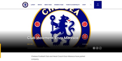 Ufficiale: il Chelsea e Maresca si separano