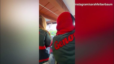 Genoa, Sarah Felberbaum e i figli a Marassi per vedere Daniele De Rossi