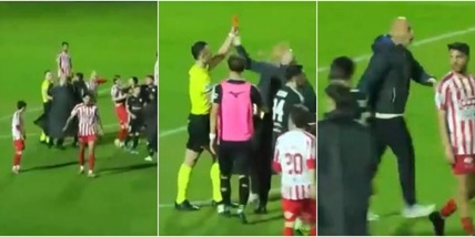 La manata all'arbitro costa carissima a Taurino della Virtus Francavilla: maxi squalifica