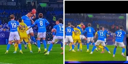 Napoli, è caos sul rigore: il Var sbaglia. Il tocco di Buongiorno c’è, ma prima…