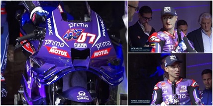 MotoGP, la Prima Pramac Yamaha svela la livrea della nuova M1