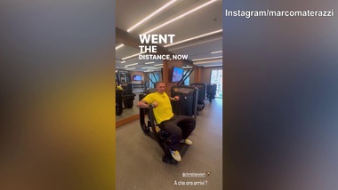 Materazzi si allena in palestra e..."stuzzica" Vieri