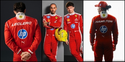 Leclerc e Hamilton, ecco le nuove tute Ferrari per il 2026: tutte le foto