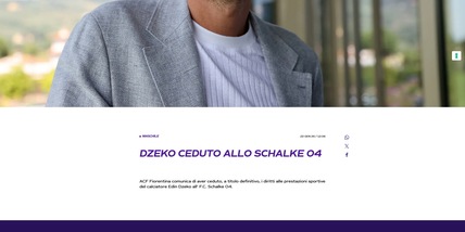 Ufficiale, Edin Dzeko lascia la Fiorentina