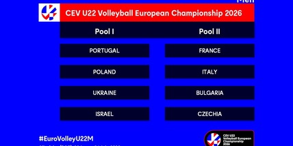 Europei Under 22 maschili: sorteggiati i Gironi