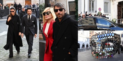 Da Donatella Versace a Matteo Marzotto e Mariella Milani: chi c'era alla camera ardente di Valentino Garavani