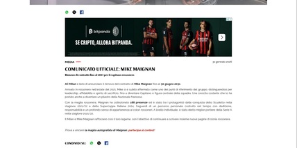Ufficiale, Milan: Maignan ha rinnovato fino al 2031