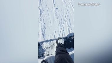 Ibra, domenica sulla neve...