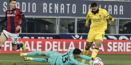 Il Milan travolge il Bologna. Mancini operato al setto nasale